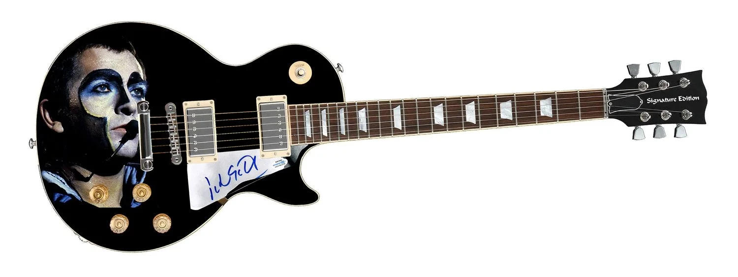 Peter Gabriel Signed Autographed Graphics Photo Guitar ACOA, image 2