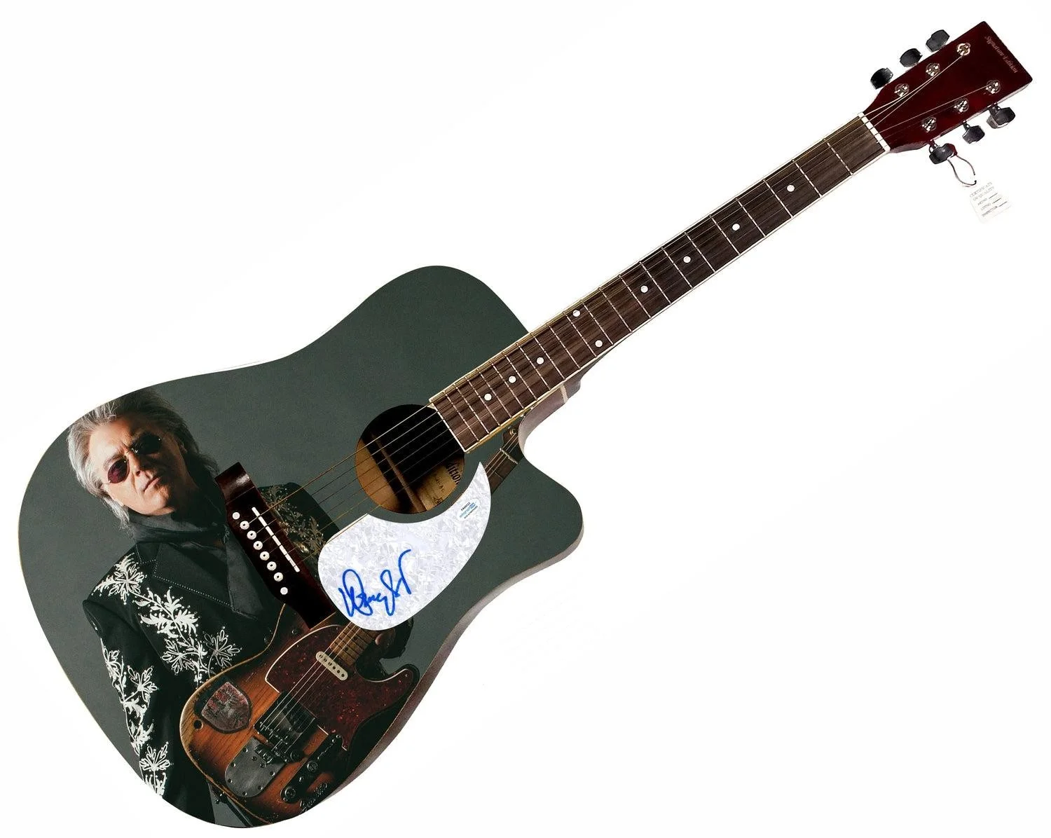 Marty Stuart Signed Custom Graphics 1/1 Acoustic Guitar ACOA, image 3