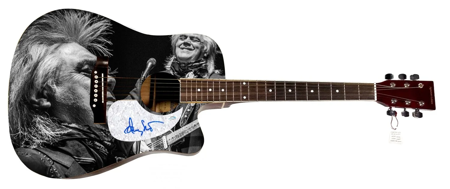 Marty Stuart Signed Custom Graphics 1/1 Acoustic Guitar ACOA, image 2