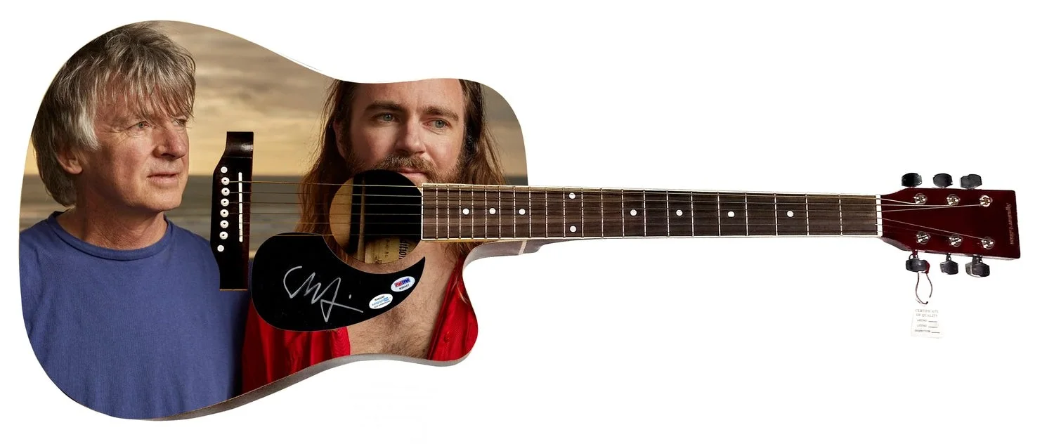 Liam Finn Signed Custom Graphics 1/1 Acoustic Guitar ACOA PSA, изображение 2