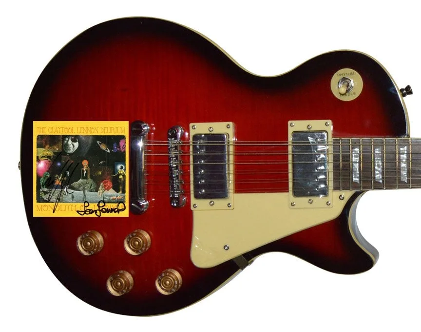 Les Claypool Sean Lennon Autographed X2 Monolith Of Phobos 12 String LP Guitar U, image 2