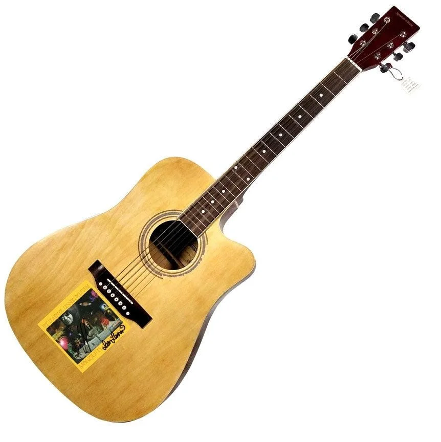Les Claypool Sean Lennon Autographed Monolith Of Phobos Acoustic Guitar A, image 3