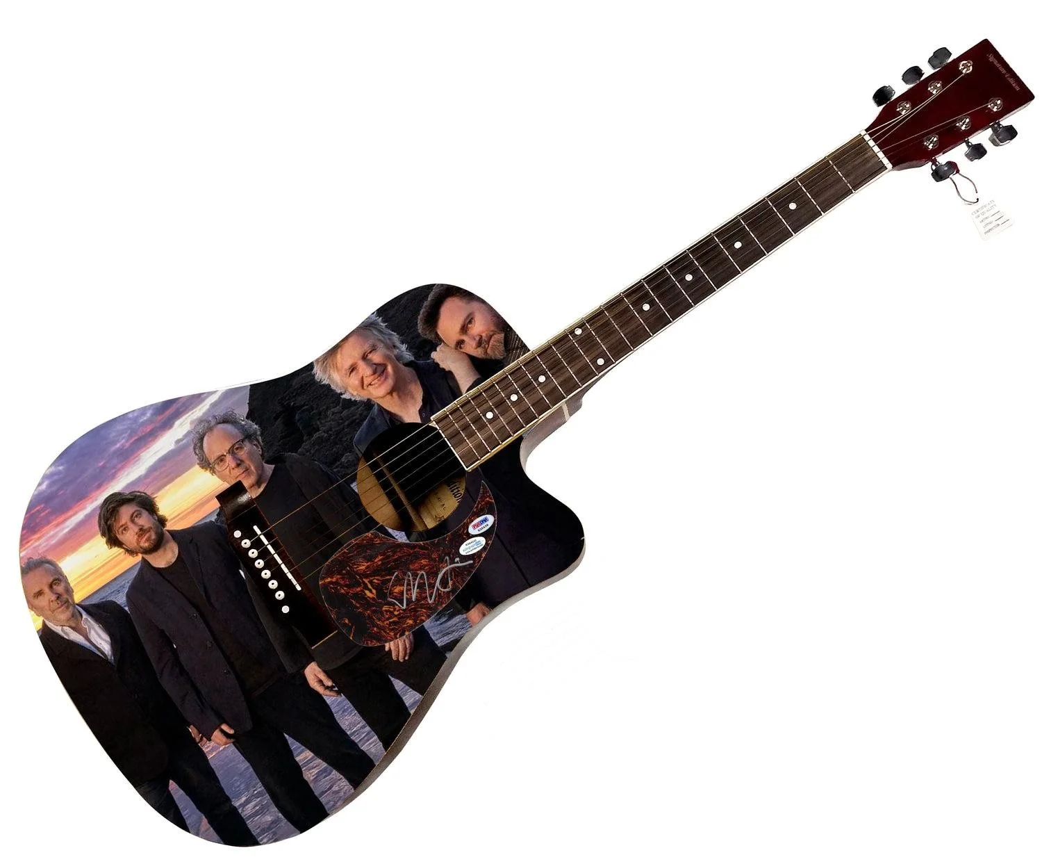 Liam Finn Crowded House Autographed 1:1 Signature Edition Graphics Photo Guitar, изображение 3