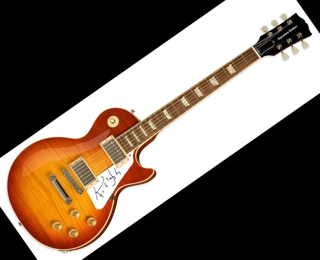 Kirk Douglas Spartacus Signed Autographed LP Guitar Uacc Rd, image 2