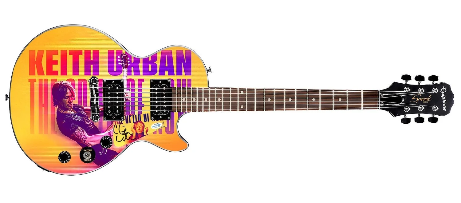 Keith Urban The Speed of Now LP CD Autographed Graphics Gibson Epiphone Guitar, image 2
