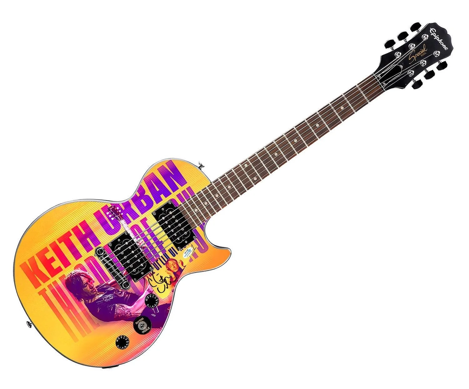 Keith Urban The Speed of Now LP CD Autographed Graphics Gibson Epiphone Guitar, image 3