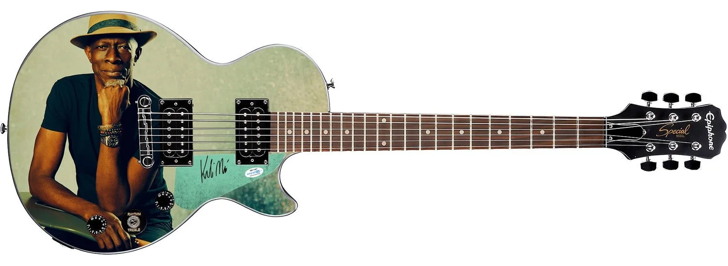 Keb Mo Signed Epiphone 1/1 Custom Graphics Guitar ACOA JSA, image 2