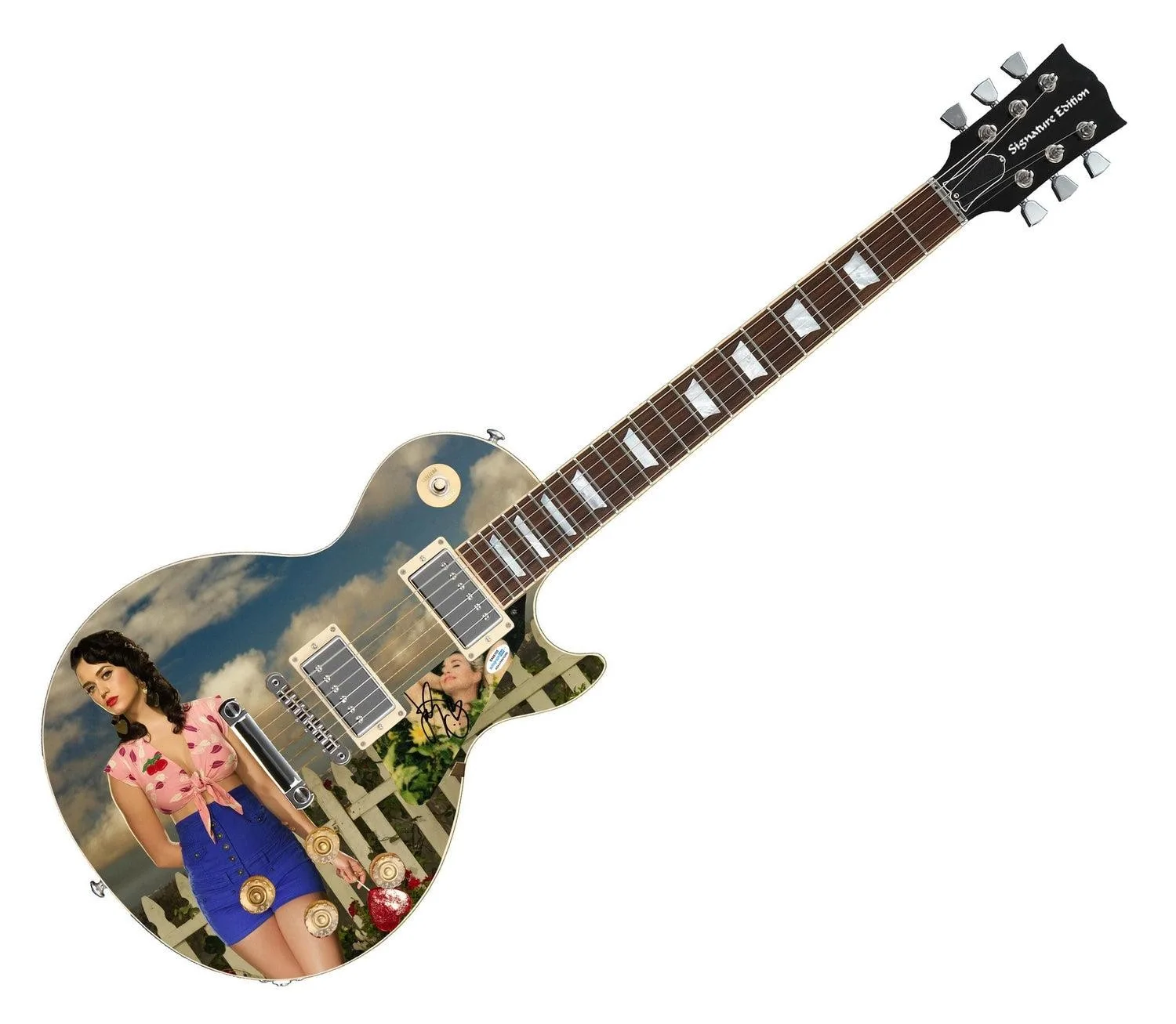 Katy Perry Signed Autographed Lp Album cd Photo Guitar ACOA, изображение 3