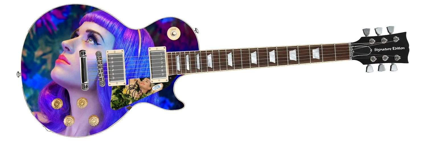 Katy Perry Signed Autographed Lp Album cd Photo Guitar ACOA, изображение 2