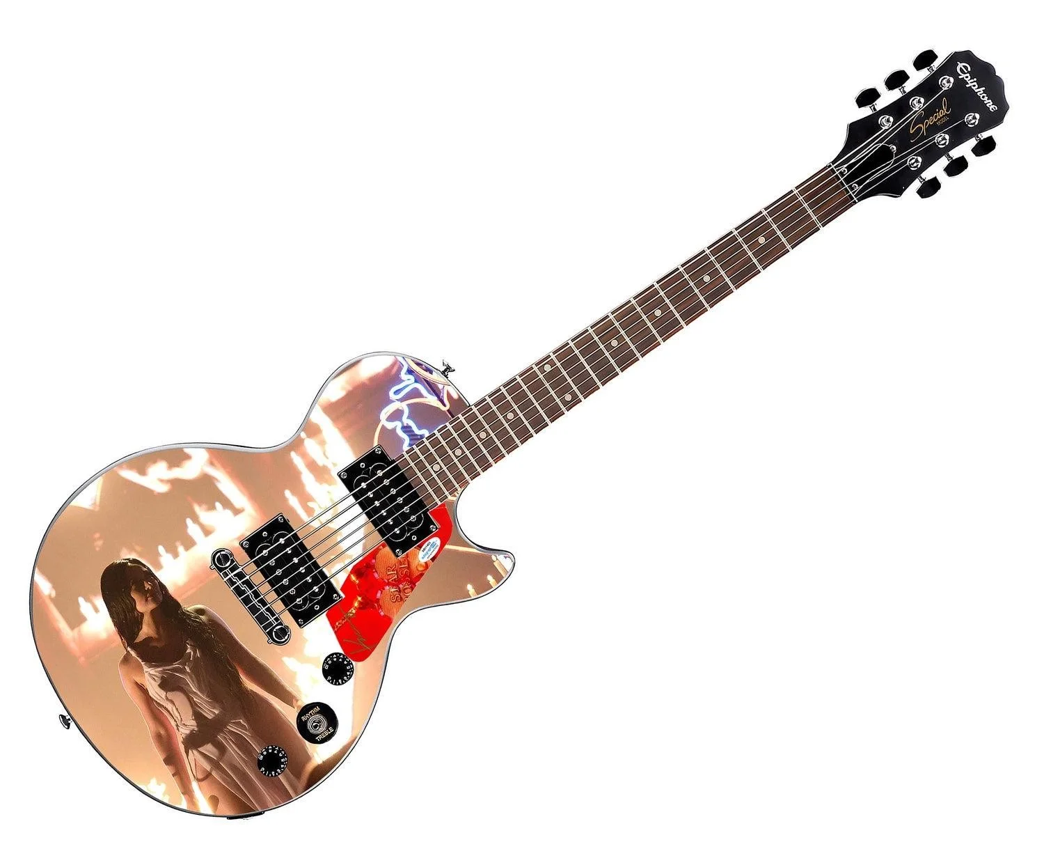 Kacey Musgraves Star Crossed CD Album LP Autographed Graphics Gibson Epiphone Gu, изображение 3