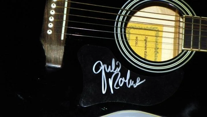 Julie Roberts Signed Autographed Acoustic Guitar, image 3