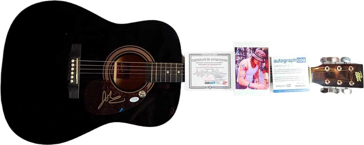 Johnny Rzeznik Goo Goo Dolls Signed Acoustic Guitar ACOA, изображение 2