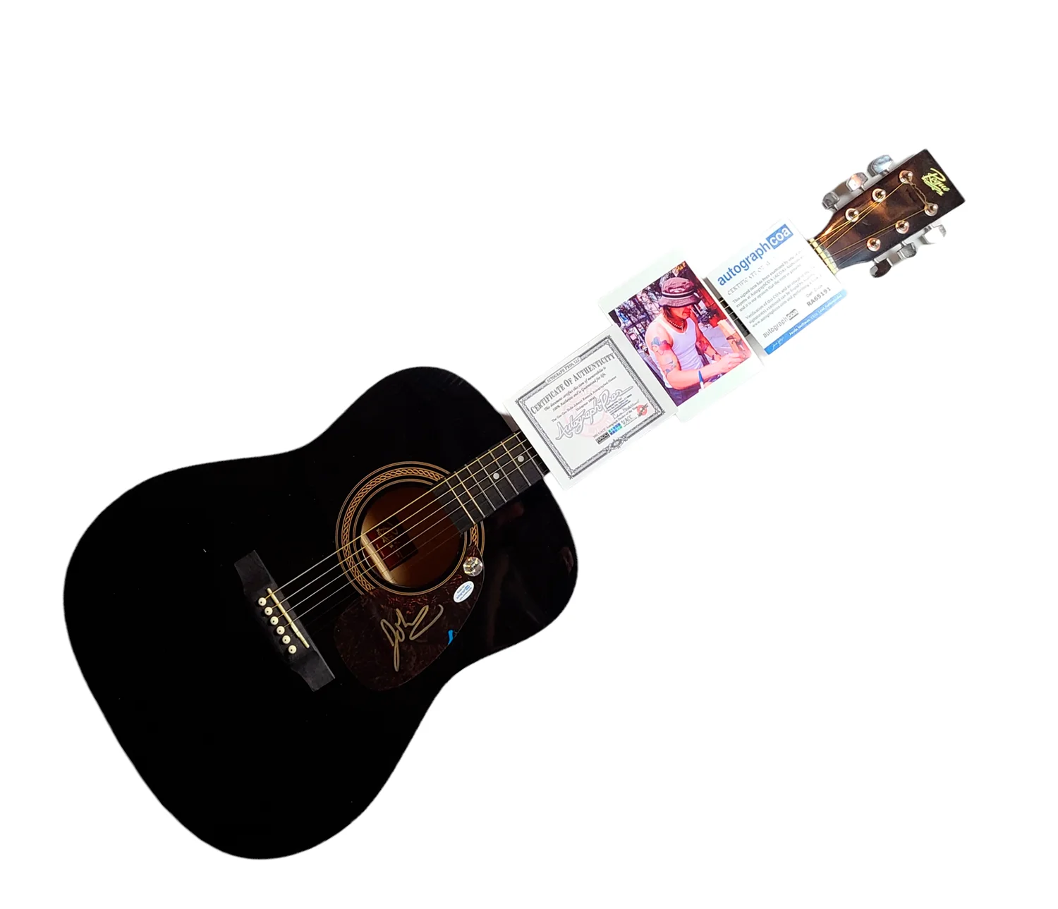 Johnny Rzeznik Goo Goo Dolls Signed Acoustic Guitar ACOA, изображение 3