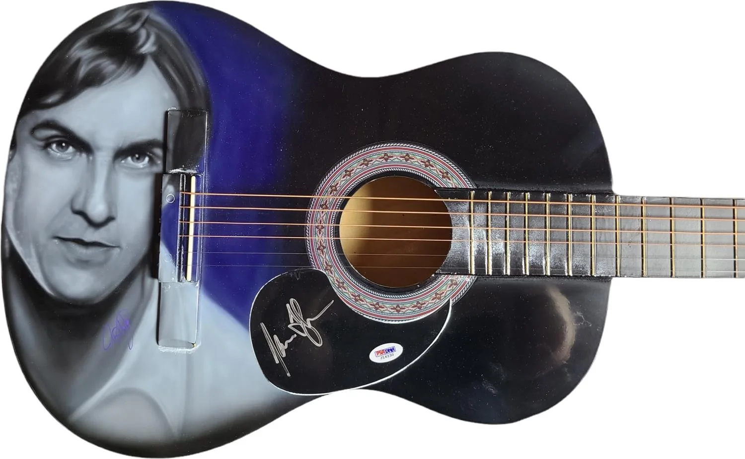 James Taylor Signed Autographed Airbrushed Painting Guitar UACC AFTAL RACC PSA, изображение 2