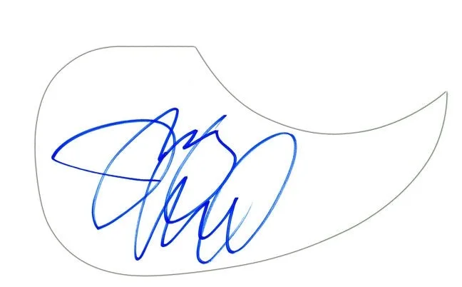 Jimmy Kimmel Signed Autographed Natural Acoustic Guitar, изображение 2