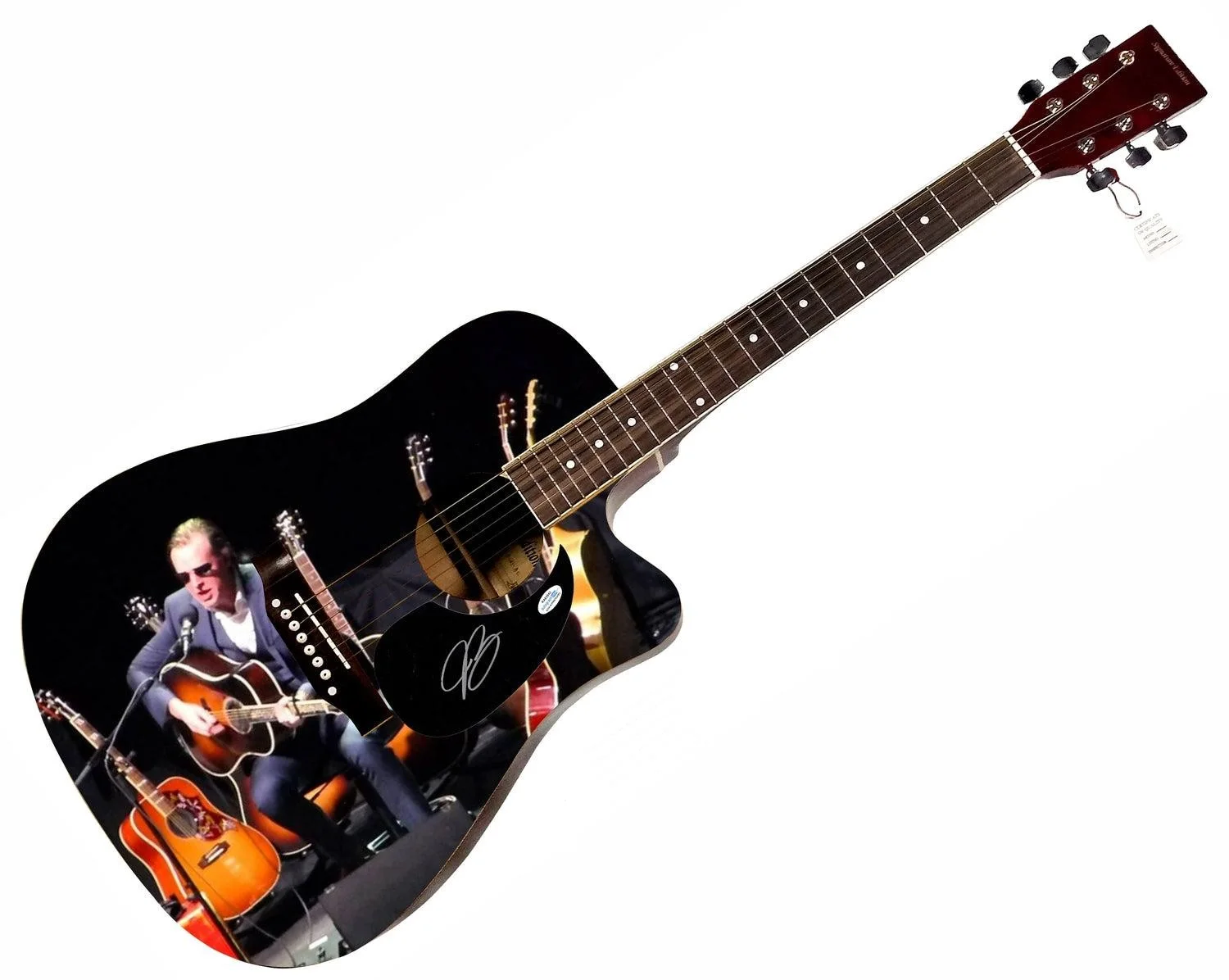 Joe Bonamassa Signed Custom Graphics 1/1 Acoustic Guitar ACOA, изображение 3