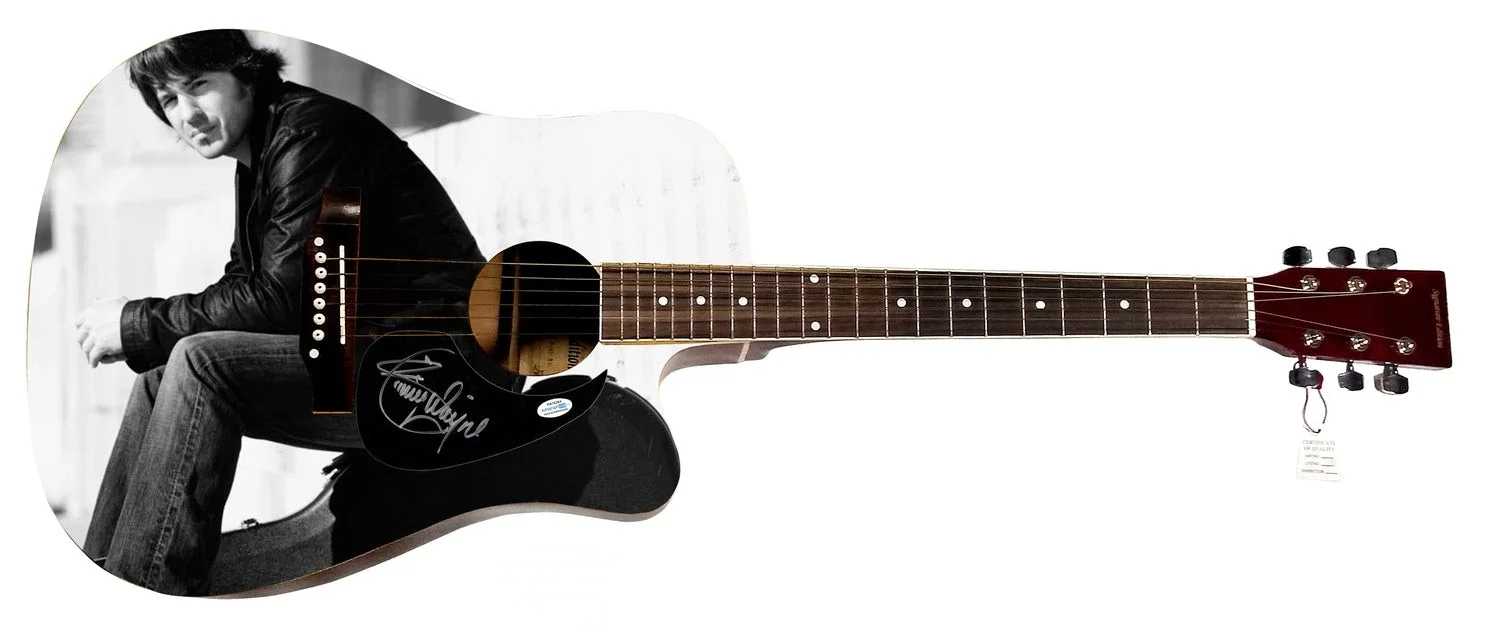 Jimmy Wayne Signed Custom Graphics 1/1 Acoustic Guitar ACOA, image 2