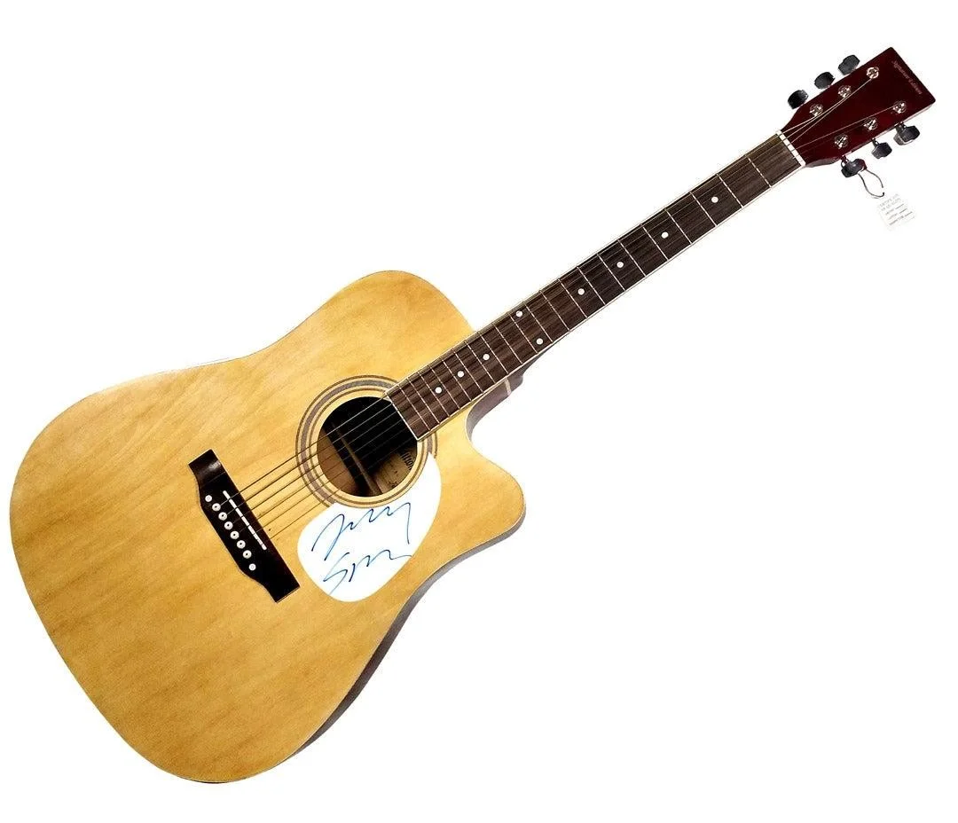 Jerry Springer Signed Autographed Acoustic Guitar, image 3