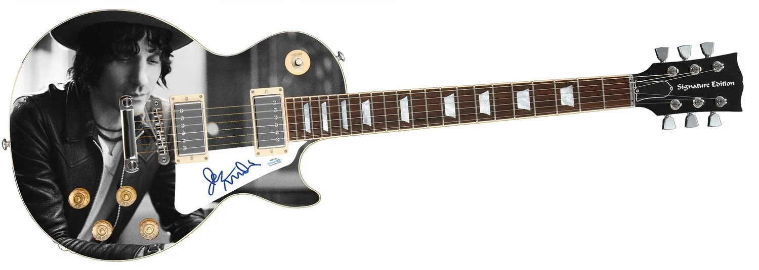 Jesse Malin Signed Autographed 1/1 Custom Graphics Photo Guitar ACOA, image 2