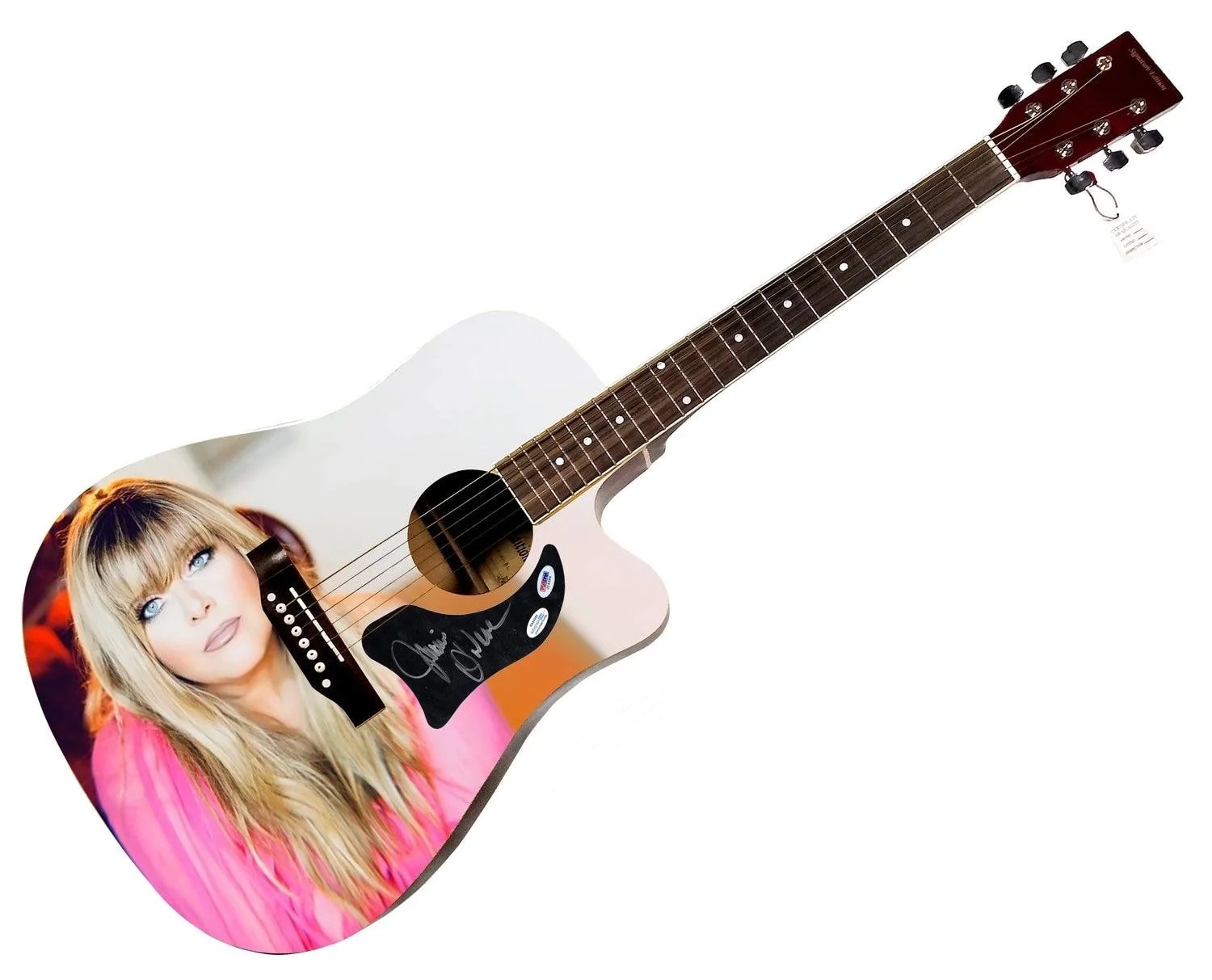 Jamie Oneal Signed 1:1 Signature Edition Graphics Photo Guitar ACOA PSA, изображение 3