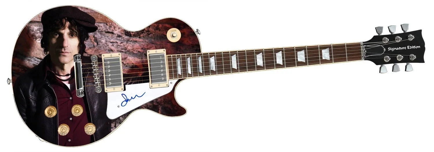 Jesse Malin Signed Autographed 1/1 Custom Graphics Photo Guitar, image 2