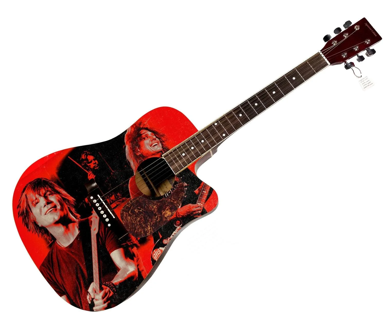 Goo Goo Dolls Johnny Rzeznik Signed 1:1 Graphics Photo Guitar, изображение 3