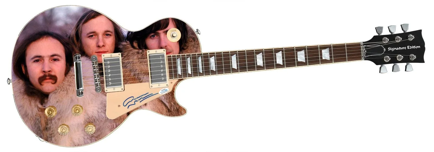 Graham Nash Signed Autographed 1/1 Custom Graphics Photo Guitar ACOA, изображение 2