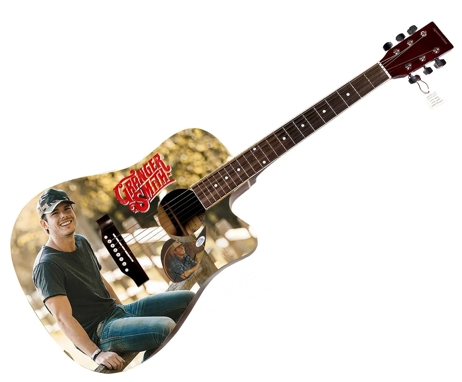 Granger Smith Signed Autographed Custom Photo Graphics Guitar ACOA ACOA, image 2