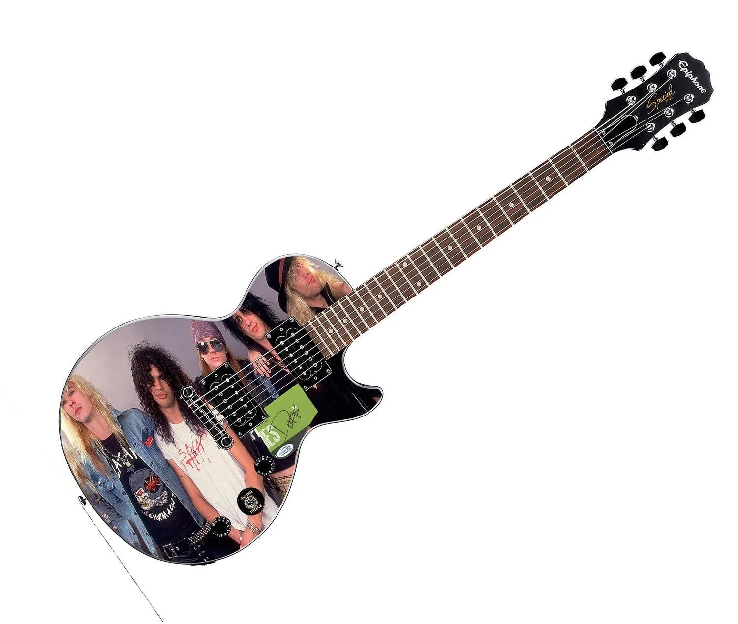 Guns N Roses Duff Mckagan Autographed Epiphone Les Paul Photo Graphics Guitar AC, изображение 3