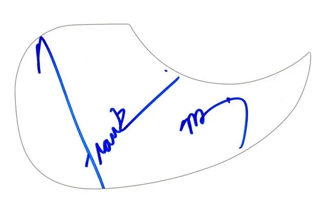 Frankie Muniz Signed Autographed Natural Acoustic Guitar, image 2