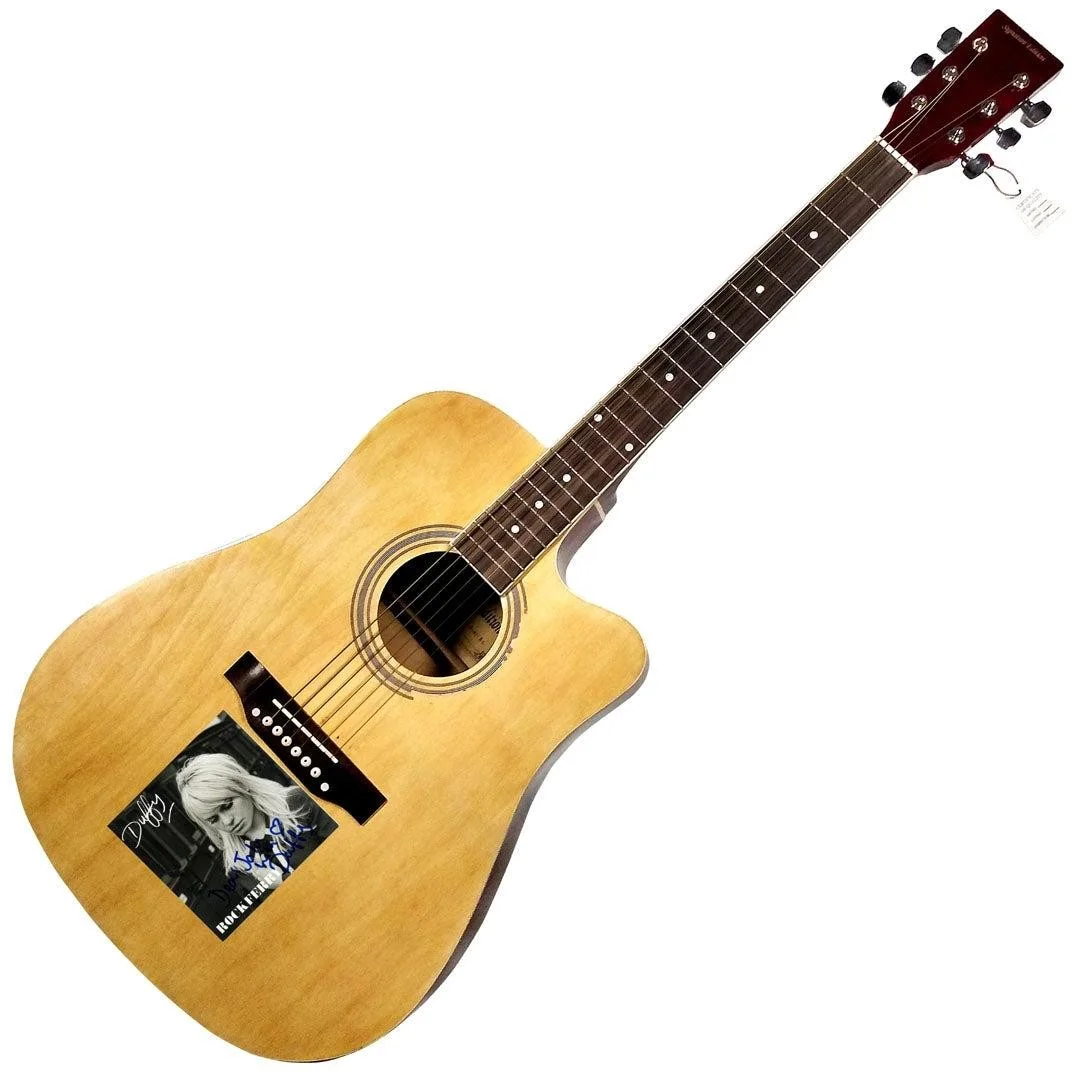 Duffy Signed Dear John CD Cover Acoustic Guitar, image 3
