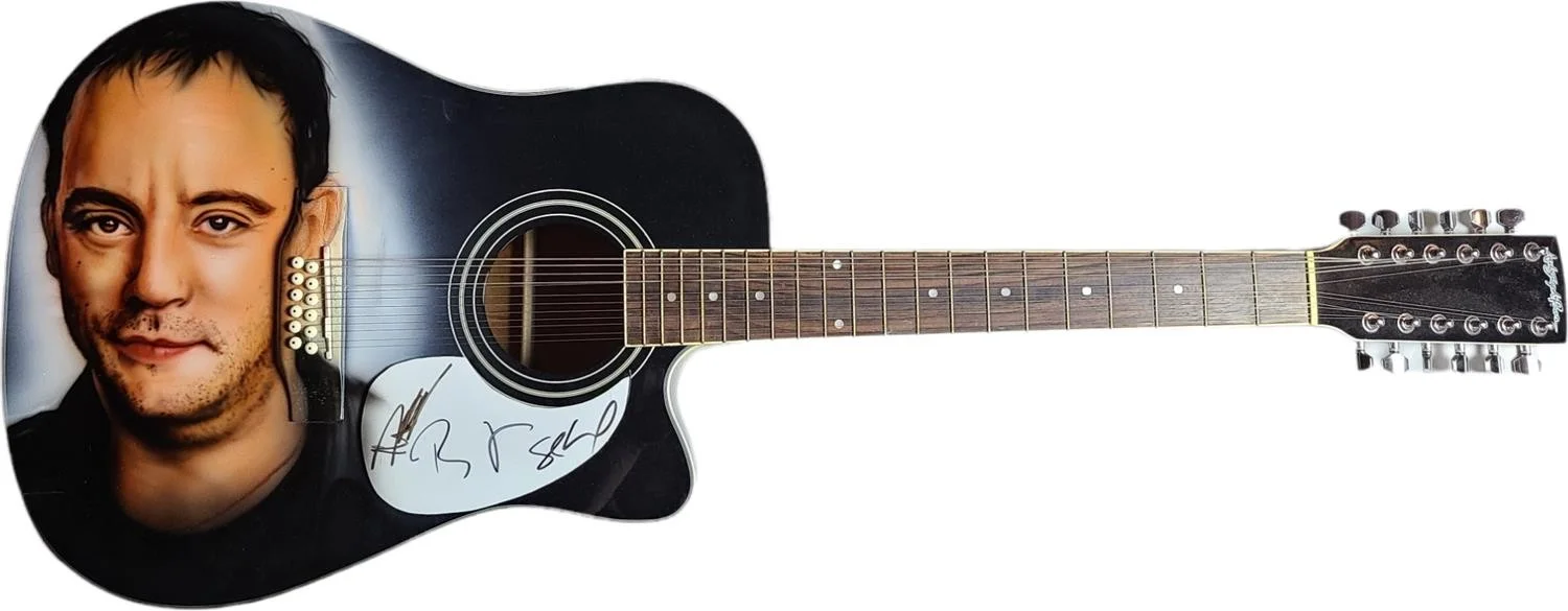 Dave Matthews Band Autographed Hand Airbrushed 12-String Acoustic Electric Guita, изображение 2