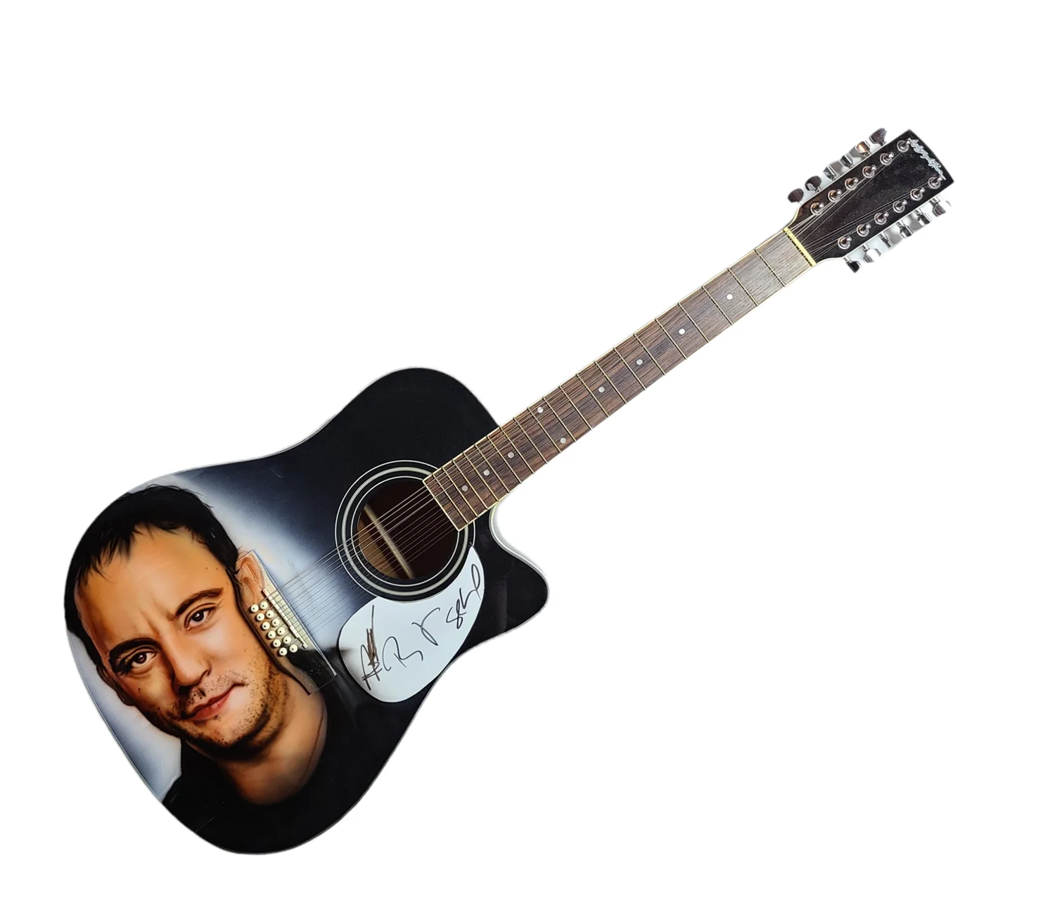 Dave Matthews Band Autographed Hand Airbrushed 12-String Acoustic Electric Guita, изображение 3