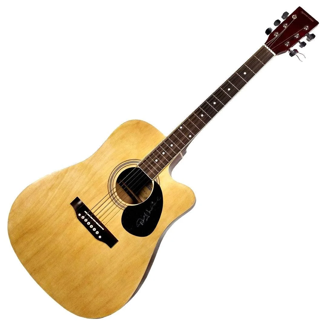 Denny Laine Signed Wings Autographed Acoustic Guitar, изображение 3