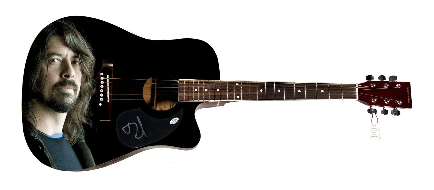 Dave Grohl Signed Autographed Acoustic Graphics Guitar ACOA ACOA, image 2