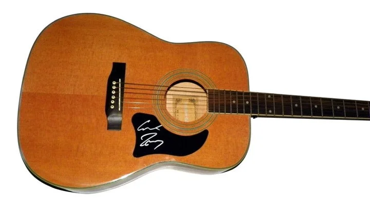 Cowboy Troy Signed Autographed Natural Acoustic Guitar RD C, image 2