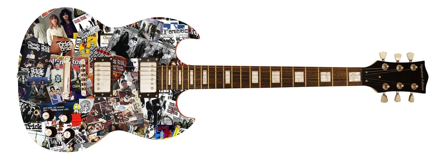 Cheap Trick Signed Autographed Custom Photo Graphics Guitar ACOA ACOA, image 2