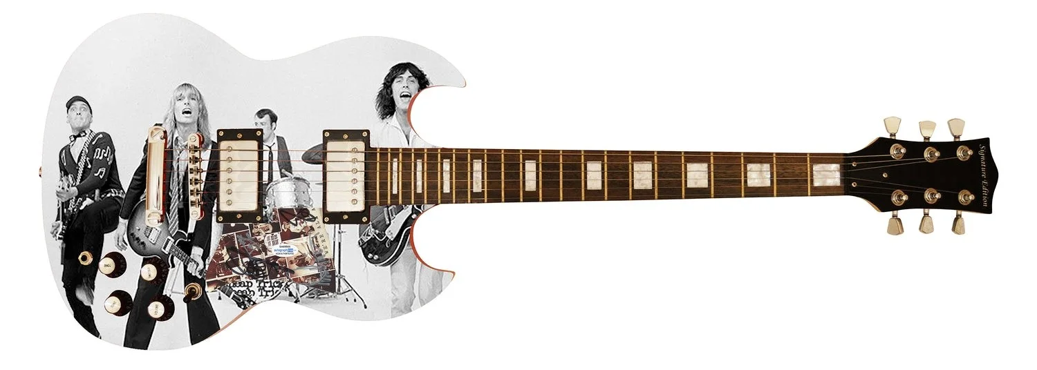 Cheap Trick Signed Autographed Custom Photo Graphics Guitar ACOA ACOA, image 2