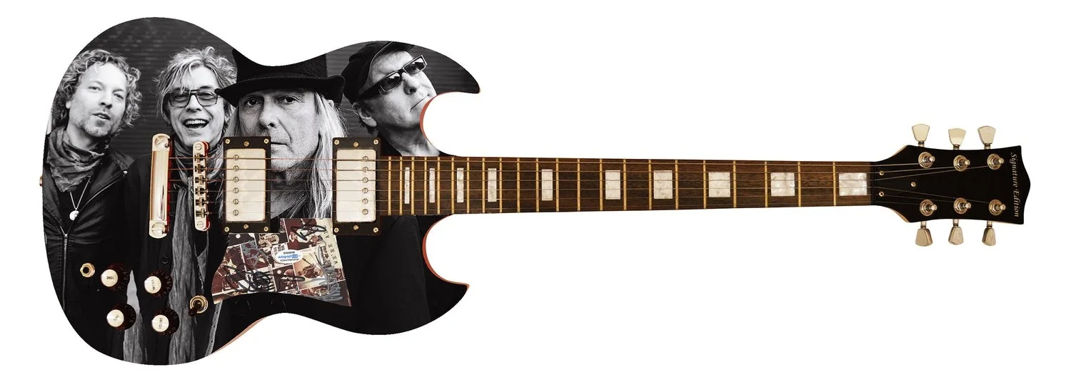 Cheap Trick Signed Autographed Custom Photo Graphics Guitar ACOA ACOA, image 2