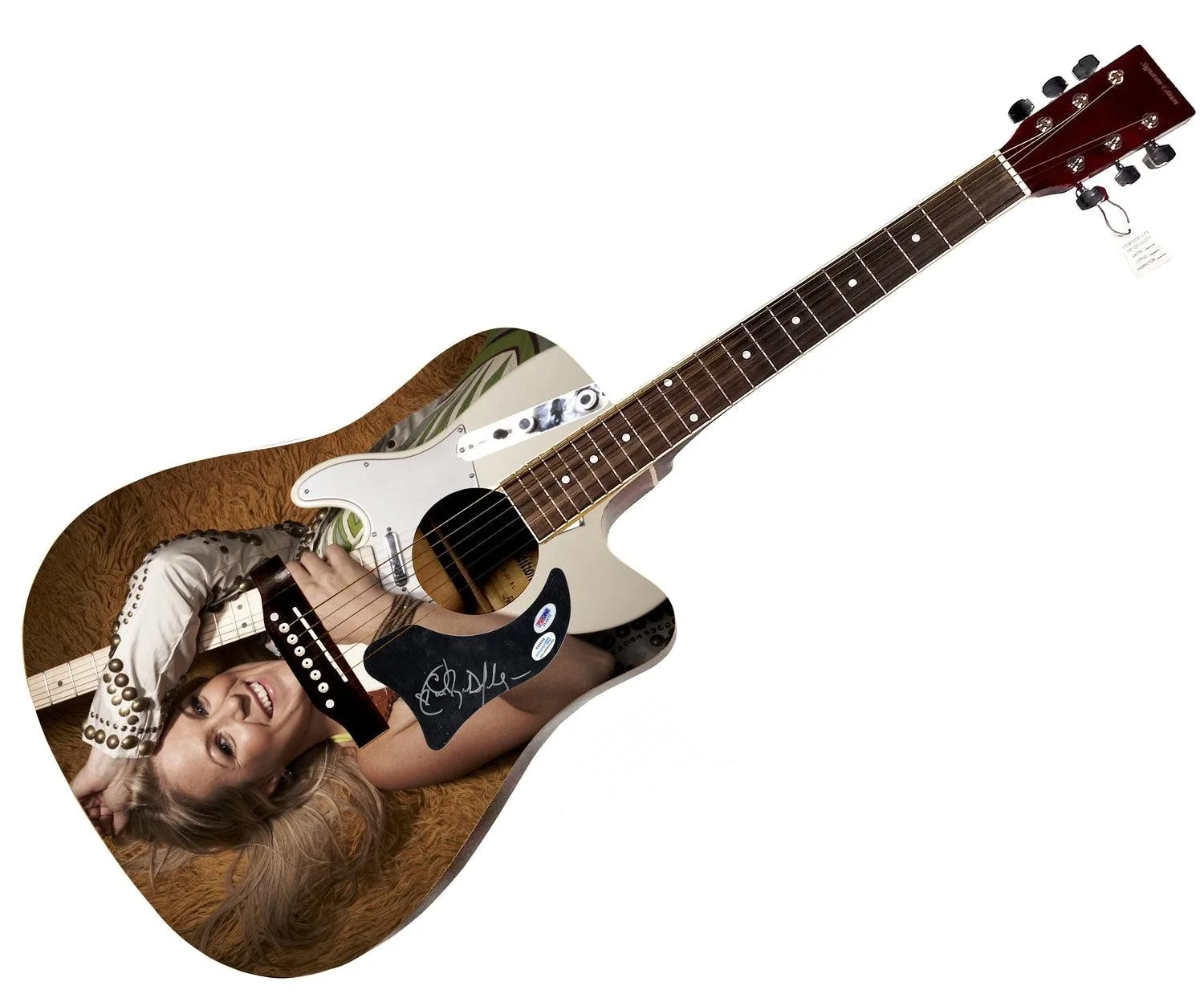 Carolyn Dawn Johnson Signed 1:1 Signature Edition Graphics Photo Guitar, изображение 3