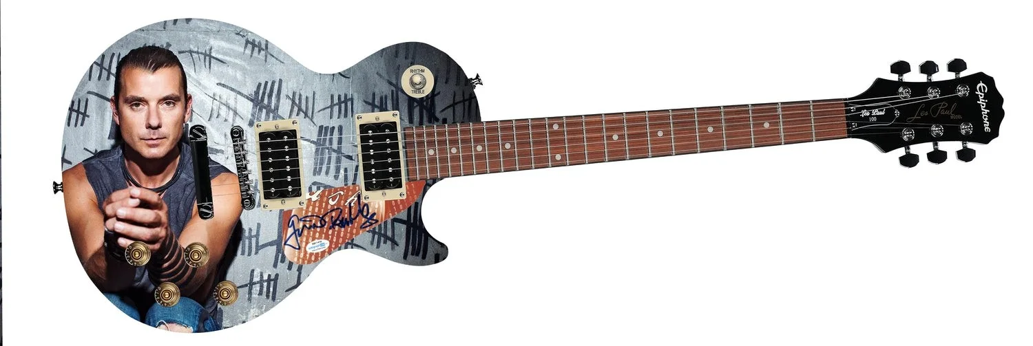 Bush Gavin Rossdale Epiphone Autographed Custom Photo Graphics Guitar ACOA, изображение 2