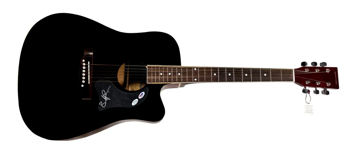 Bobby Pinson Signed Autographed Signature Edition Acoustic Guitar ACOA PSA, image 2