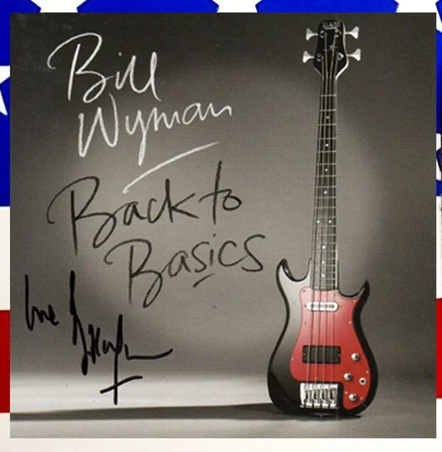 Bill Wyman Autographed CD Cover USA Flag Acoustic Guitar, изображение 2