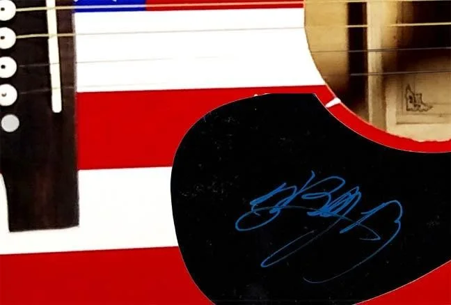 Billy Ray Cyrus Signed Autographed 6-String USA Acoustic Guitar, image 3