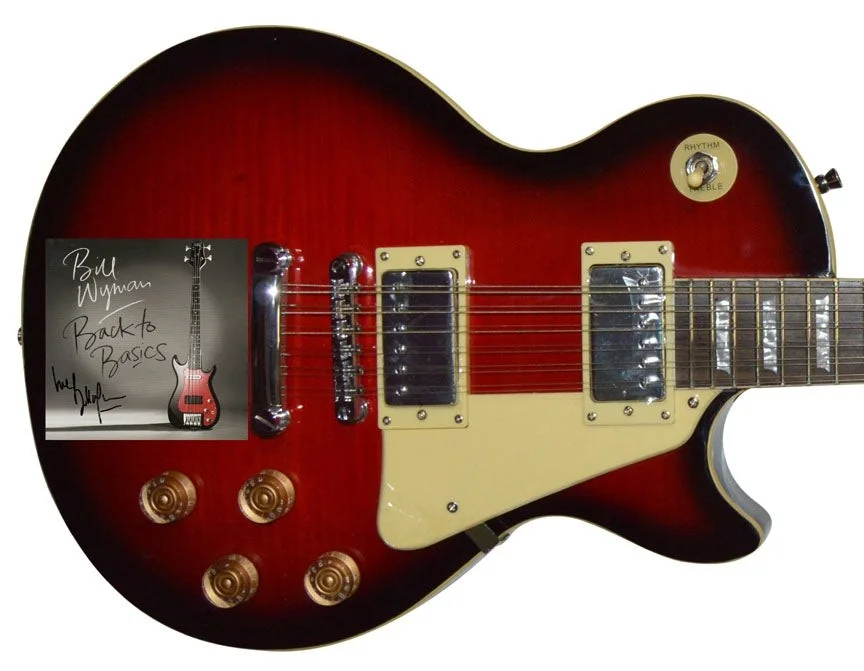 Bill Wyman Autographed CD Cover 12 String Guitar, image 2