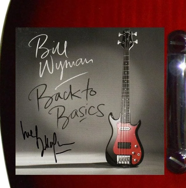 Bill Wyman Autographed CD Cover 12 String Guitar, image 3