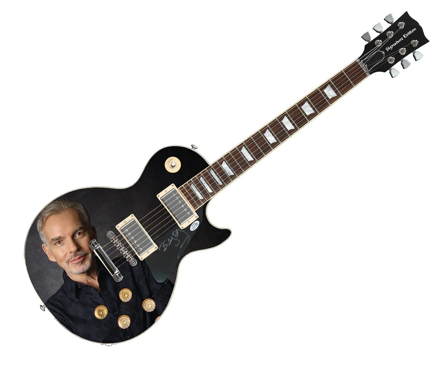 Billy Bob Thornton Signed Autographed Custom Photo Graphics Guitar ACOA ACOA, image 2