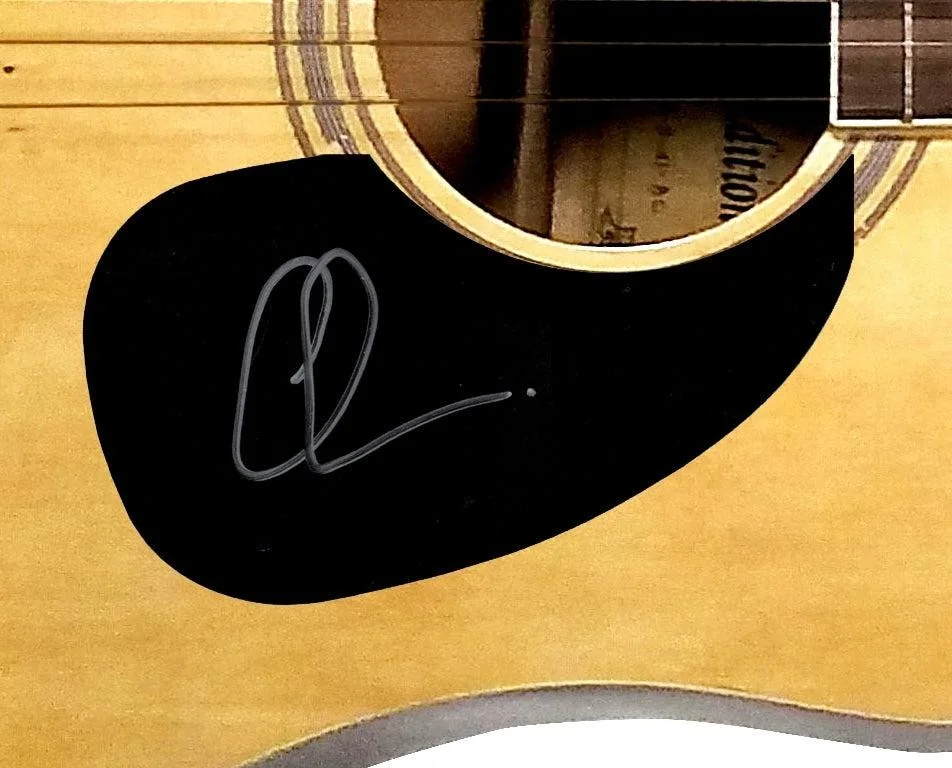 Adam Levine Signed Autographed Acoustic Guitar, image 3