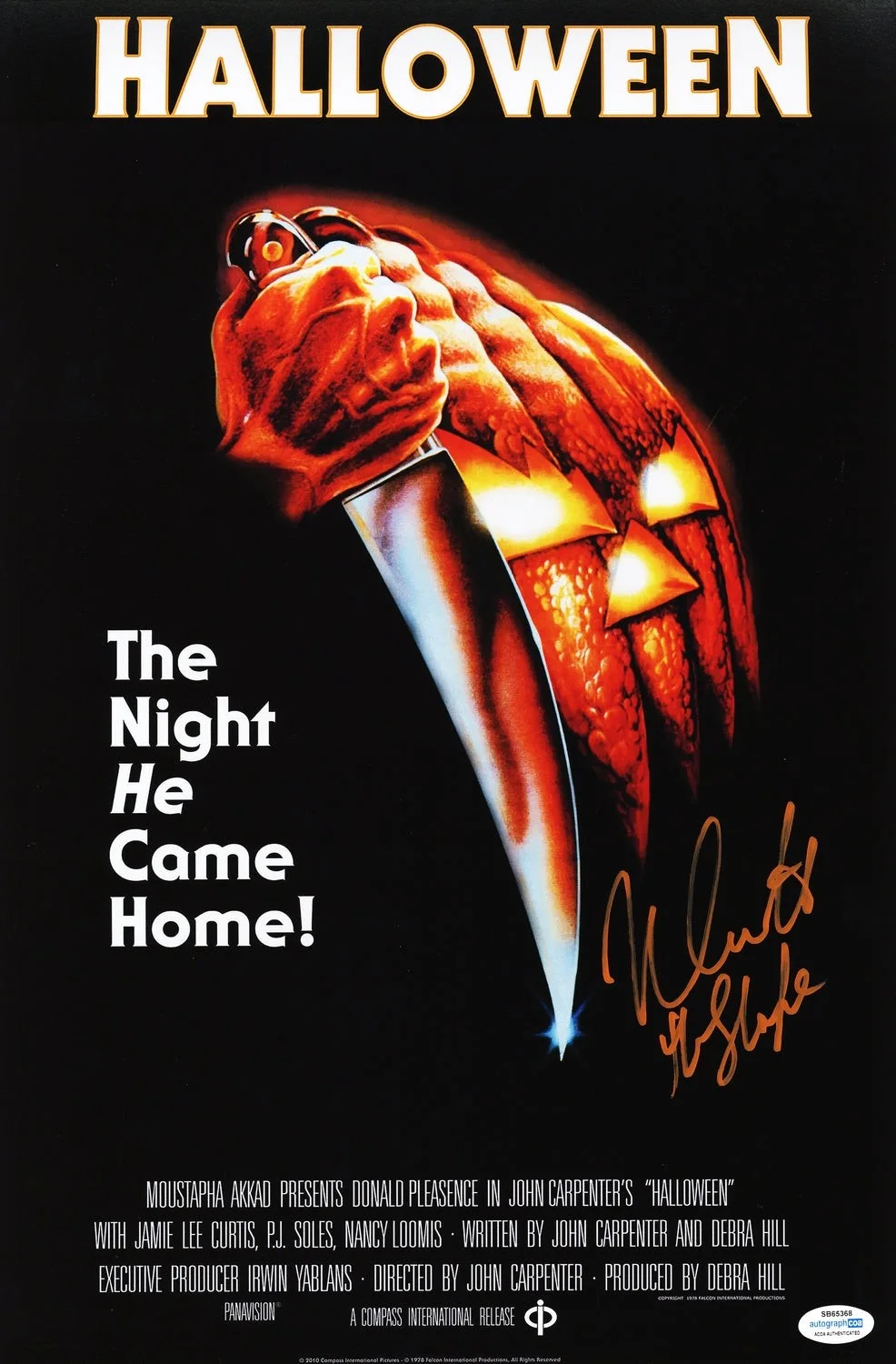 Nick Castle Signed Autographed 12x18 Halloween Poster Exact Photo Proof ACOA, image 2