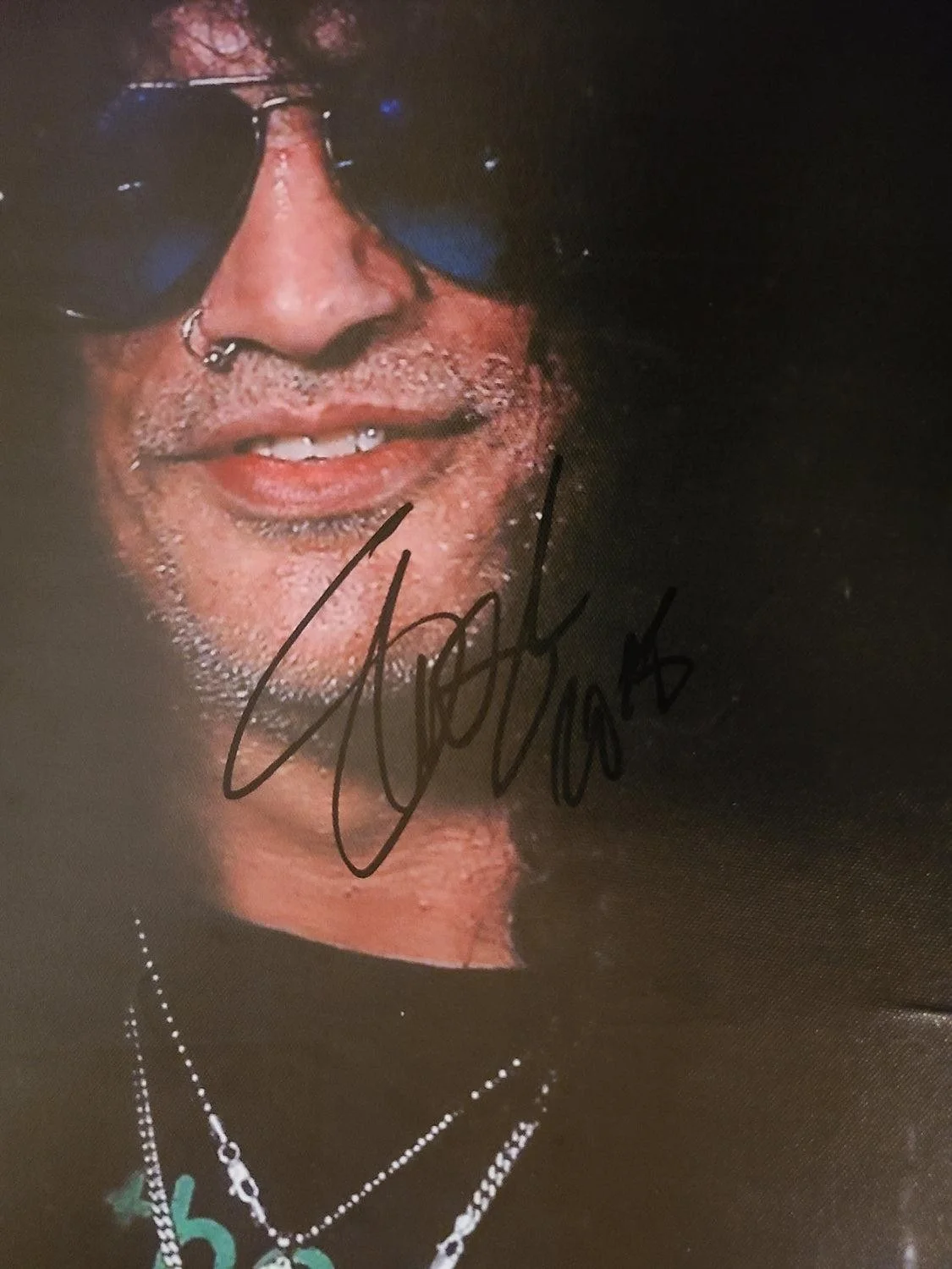 Aerosmith Steven Tyler Guns N Roses Slash Signed 24x36 Framed Canvas ACOA, image 3
